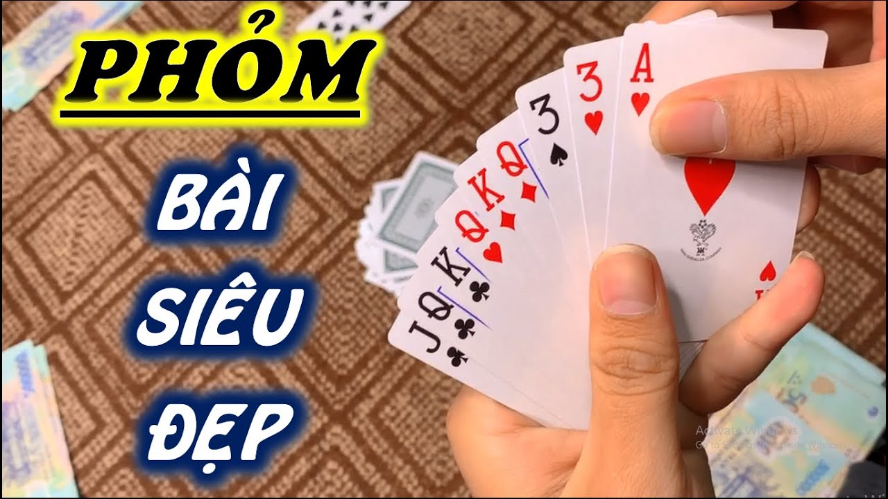 Những Ván Bài Phỏm Siêu Đẹp/ Hướng Dẫn Chi Tiết Đánh Bài Phỏm Bịp 9 Cây - YouTube